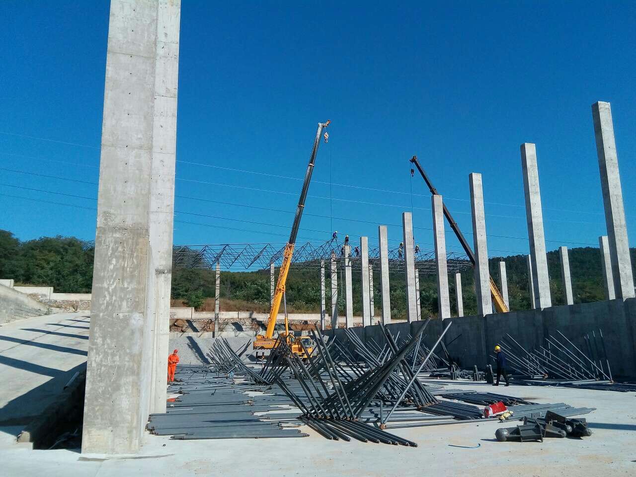 常州威海攪拌站網架